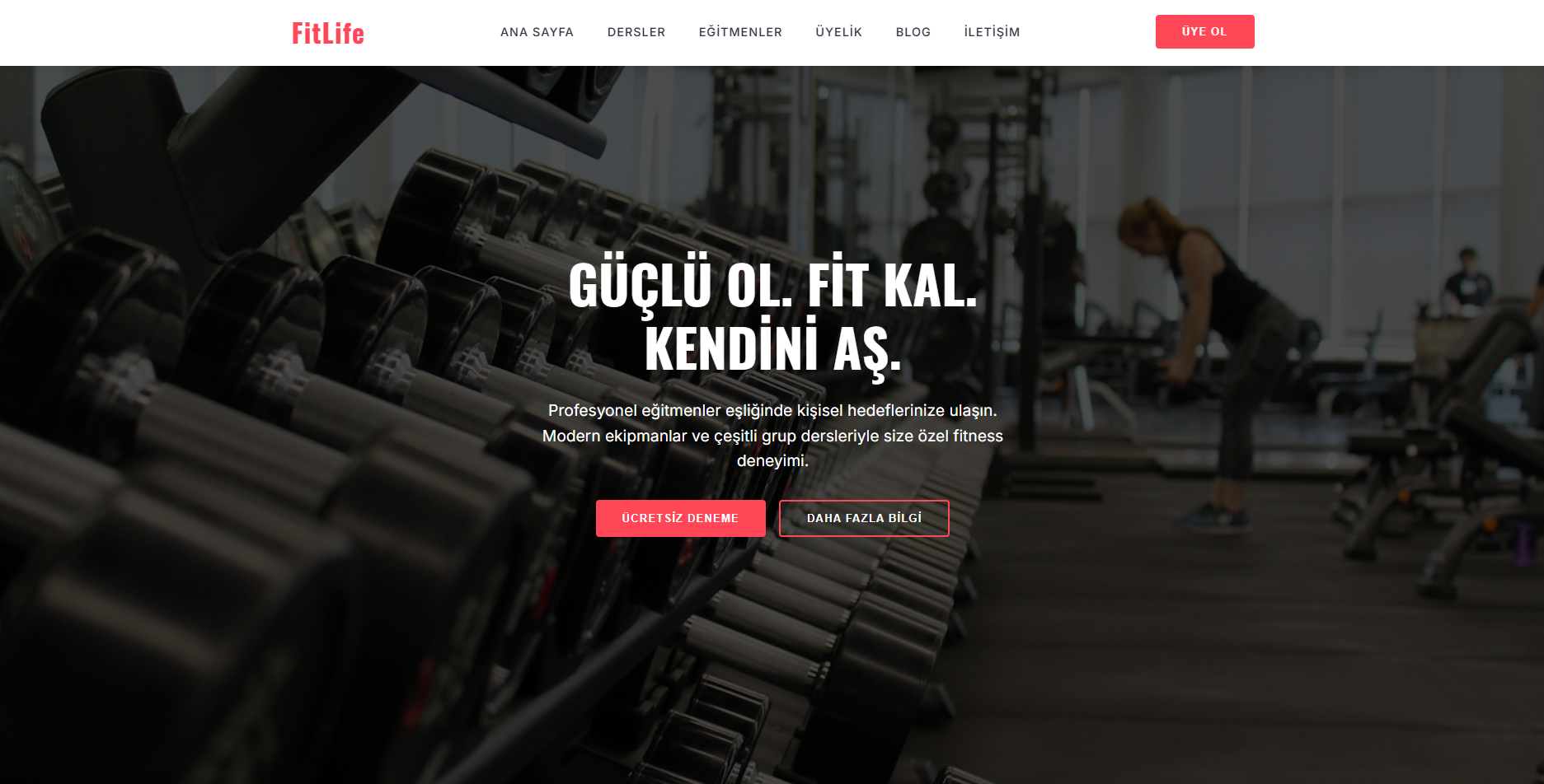 FitLife - Premium Fitness Teması