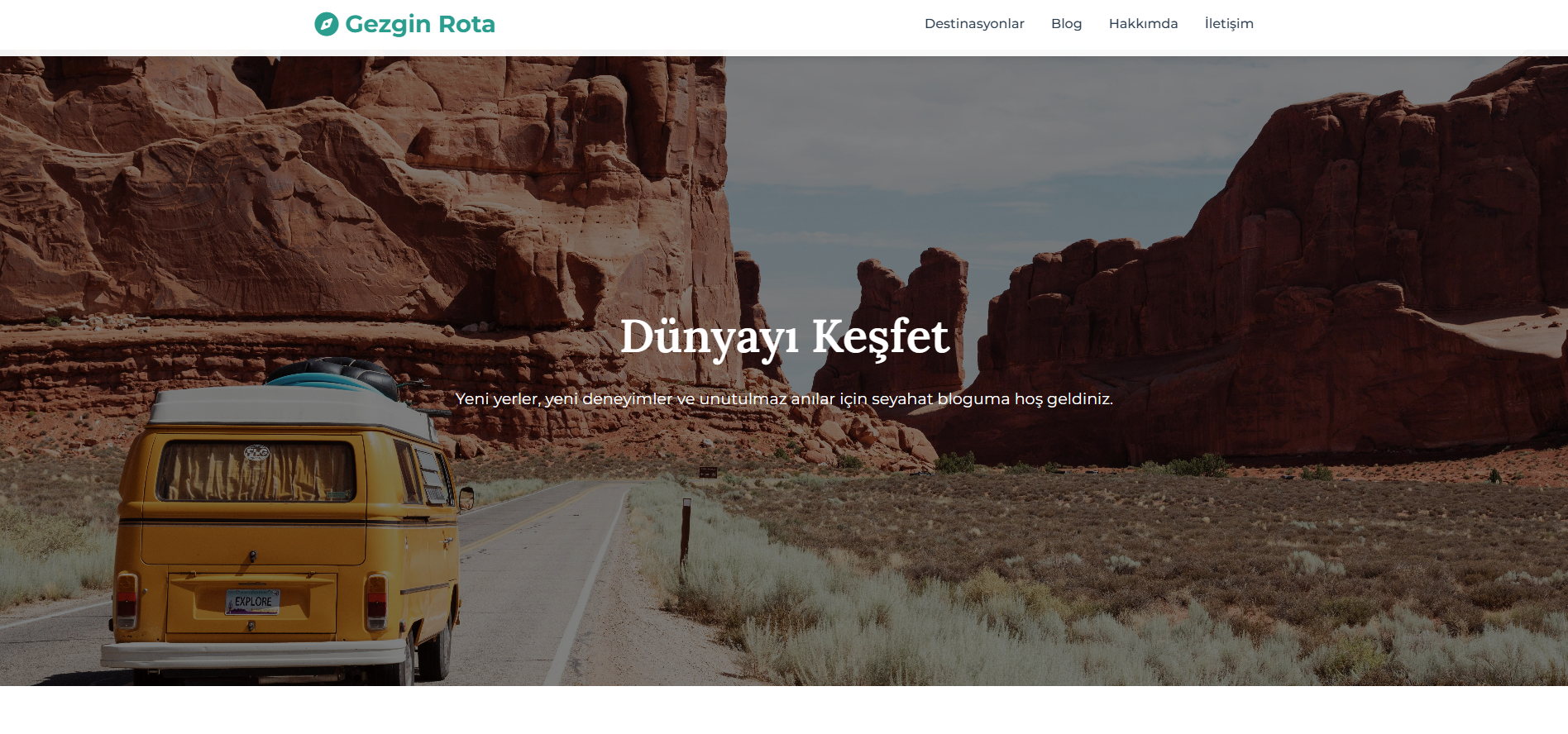 Gezgin Rota - Gezginler İçin Modern Blog Teması